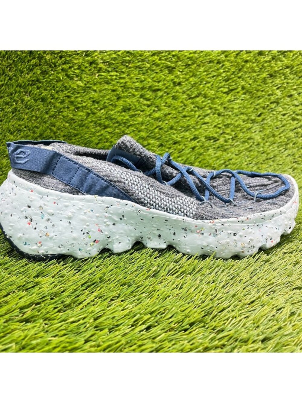 Nike Space Hippie 04 Mens Size 8 Gray Blue Athletic Running Shoes Sneakers